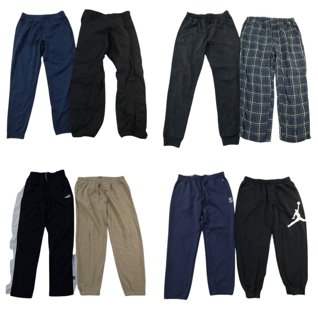 古着卸 まとめ売り ブランド パンツ 8枚セット ( メンズ L ) ノースフェイス ノーティカ フィラ プーマ ジョーダン 中古 古着 NF4376