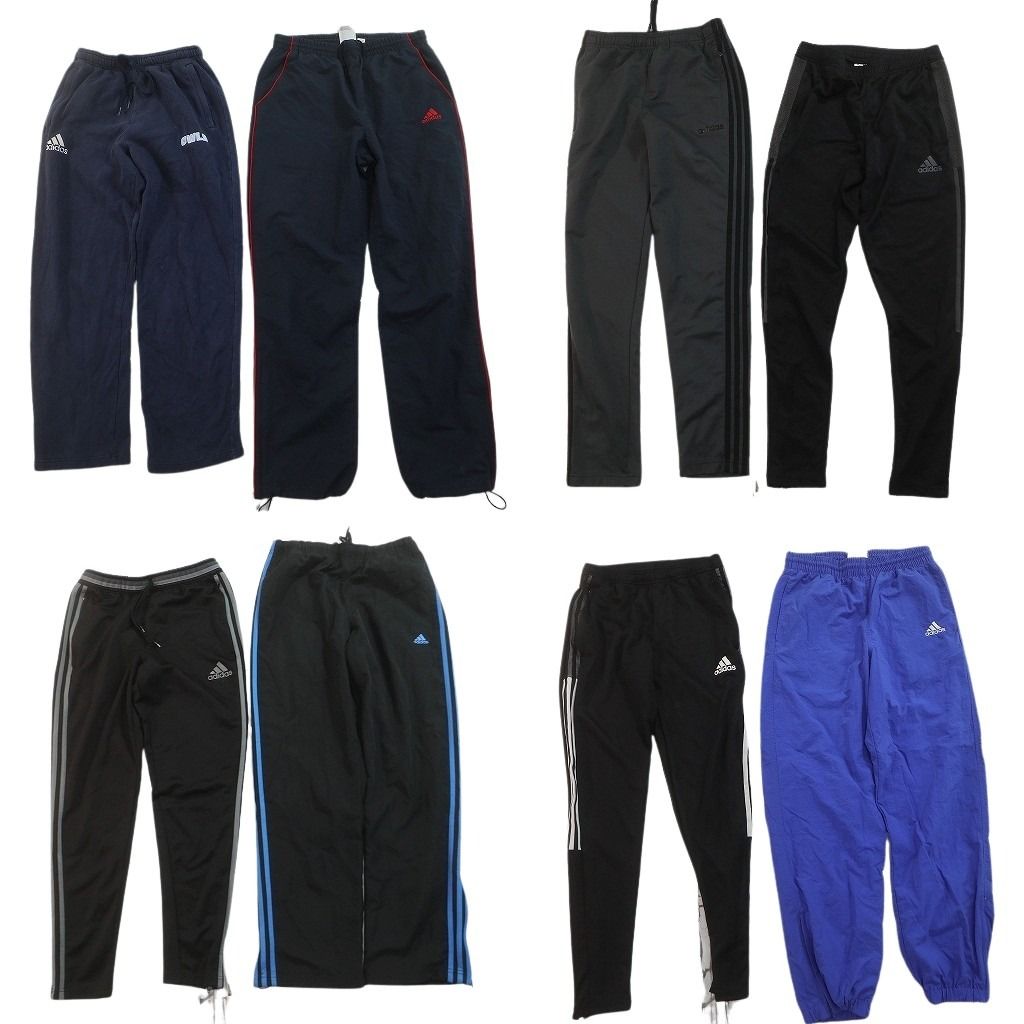 古着卸 まとめ売り アディダス パンツ 8枚セット ( メンズ S ) スリーストライプス スウェット ジャージ 中古 古着 NF4389 8,208円
