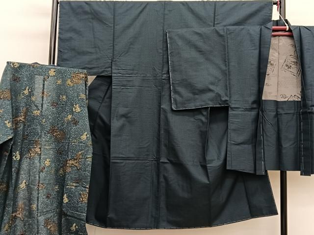 紬 アンサンブル 平和屋着物○男性 平和屋着物男性 長襦袢（無双 正絹 