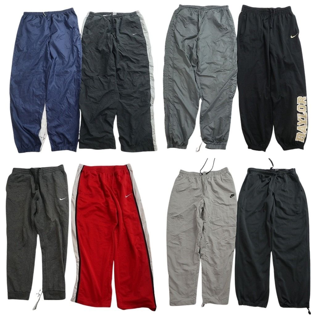 古着卸 まとめ売り NIKEナイキ パンツ 8枚セット ( メンズ XL ) スウォッシュロゴ スウェット イージーパンツ 英文字 中古 古着 NF4449 10,082円