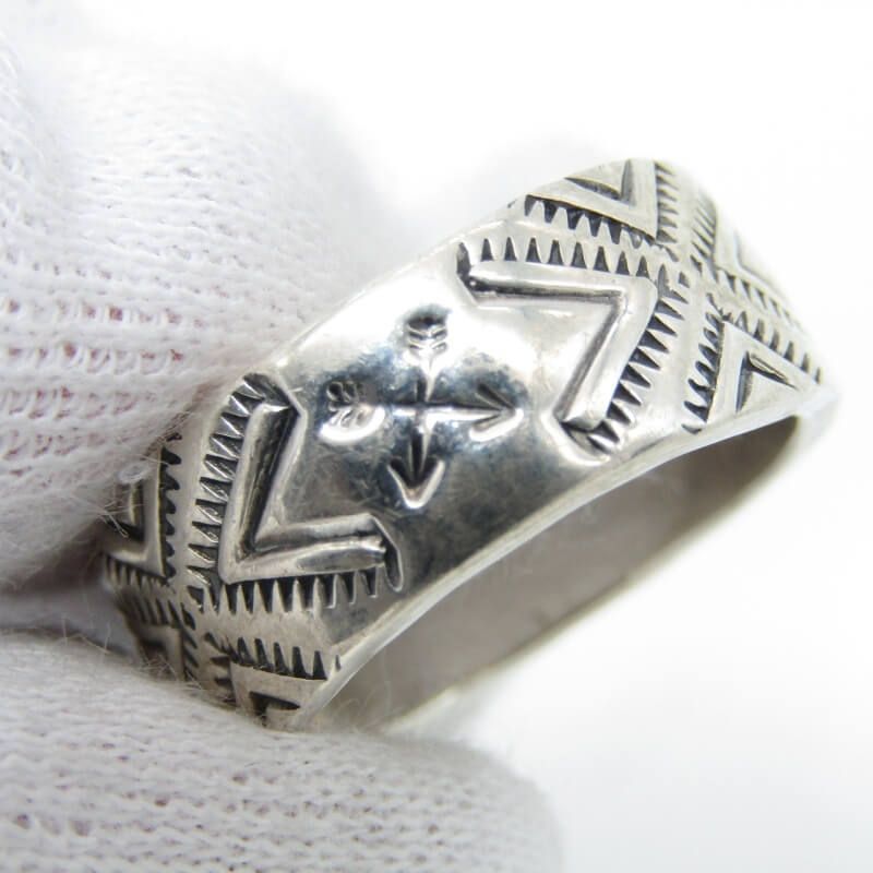 NORTH WORKS × Barns ノースワークス リング 別注 Stamp Ring スタンプ SV900 ナバホスタイル メンズ レディース 17号  28012870 NORTH WORKS × Barns ノースワークス リング 別注 Stamp Ring スタンプ