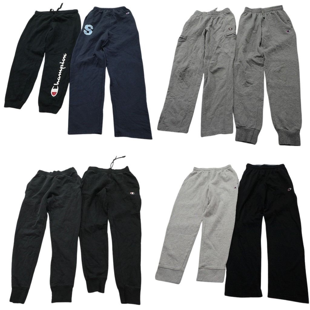 古着卸 まとめ売り チャンピオン パンツ 8枚セット ( メンズ S ) スウェットパンツ イージーパンツ カーゴパンツ 中古 古着 NF4532