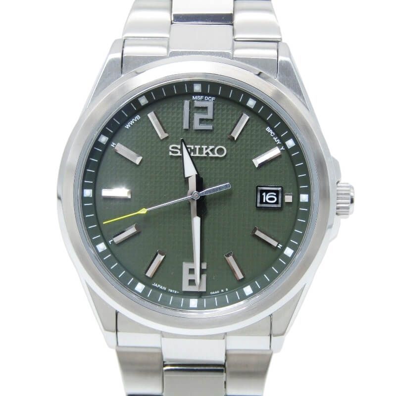 美品 SEIKO セイコー SELECTION SBTM303 7B72-0AA0 電波ソーラー マスターピース監修 流通限定モデル セレクション SS グリーン 28012880