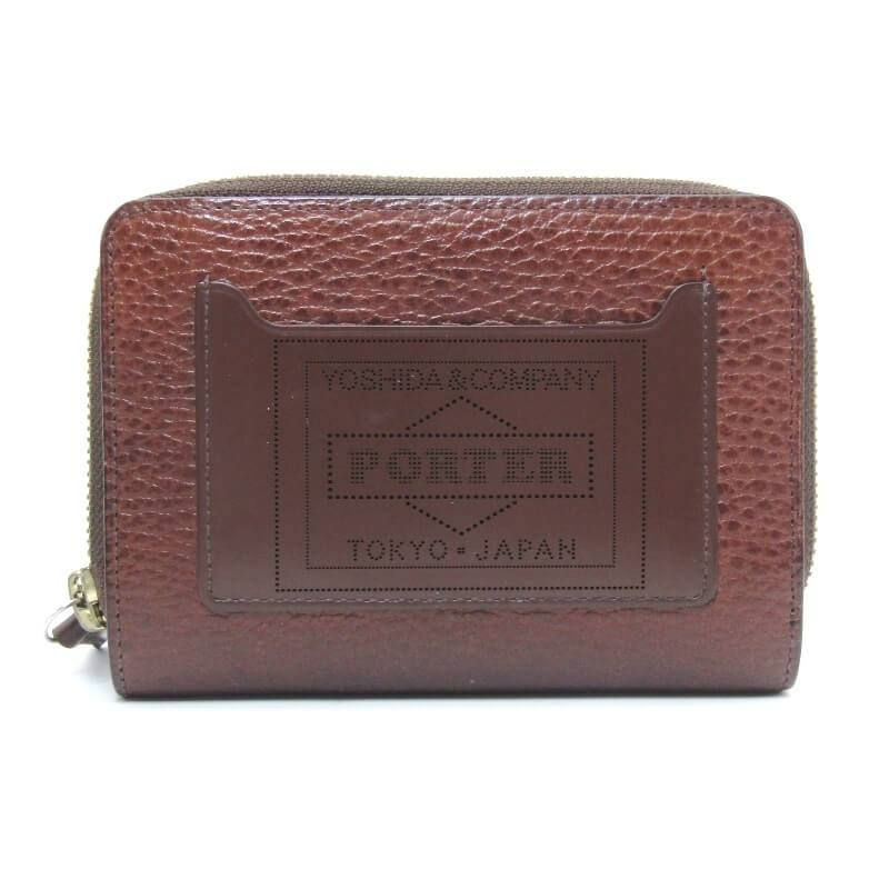 PORTER ポーター 二つ折り財布 グレイズ 381-03047 GLAZE WALLET ブッテーロ ミドルウォレット ブラウン 28012895
