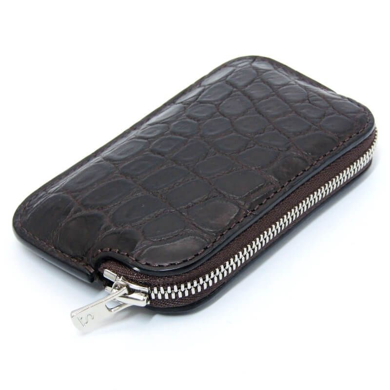 美品 WILDSWANS ワイルドスワンズ マイクロマルチケース クロコダイル