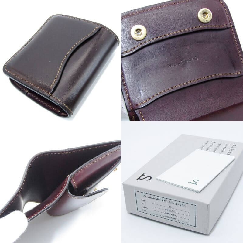 WILDSWANS ワイルドスワンズ 二つ折り財布 サドルプルアップ/ブッテーロ CASA カーサ ミニ財布 マシュア社  チョコ/パープル   28012919 WILDSWANS ワイルドスワンズ 二つ折り財布 サドルプルアップ