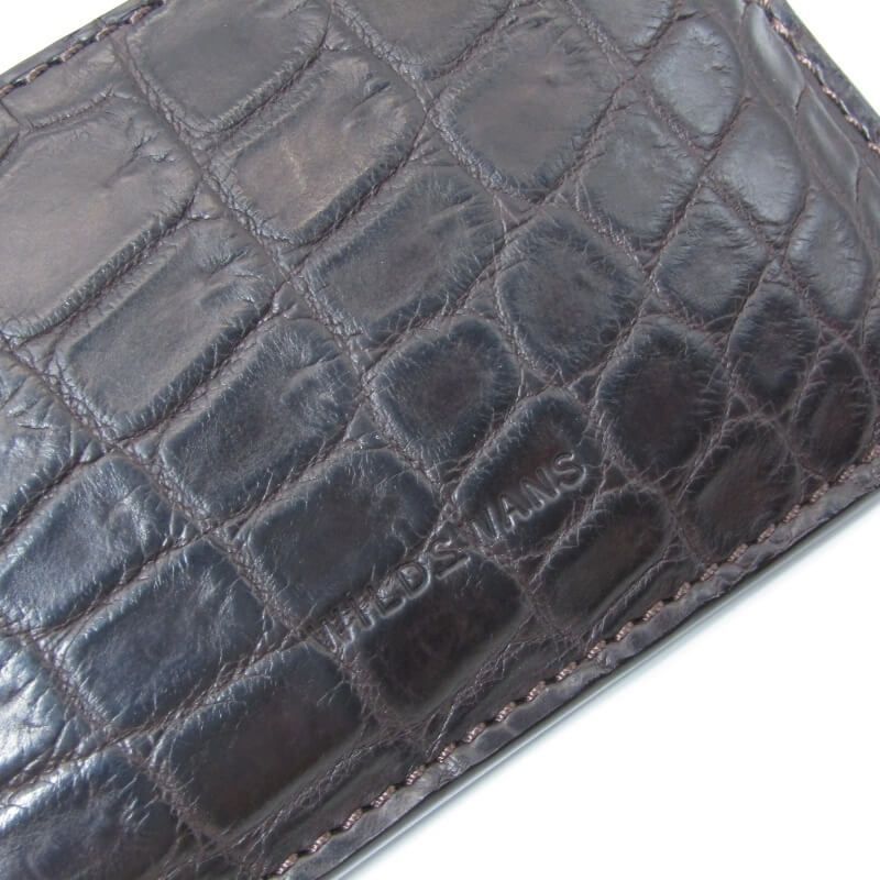 美品 WILDSWANS ワイルドスワンズ マイクロマルチケース クロコダイル
