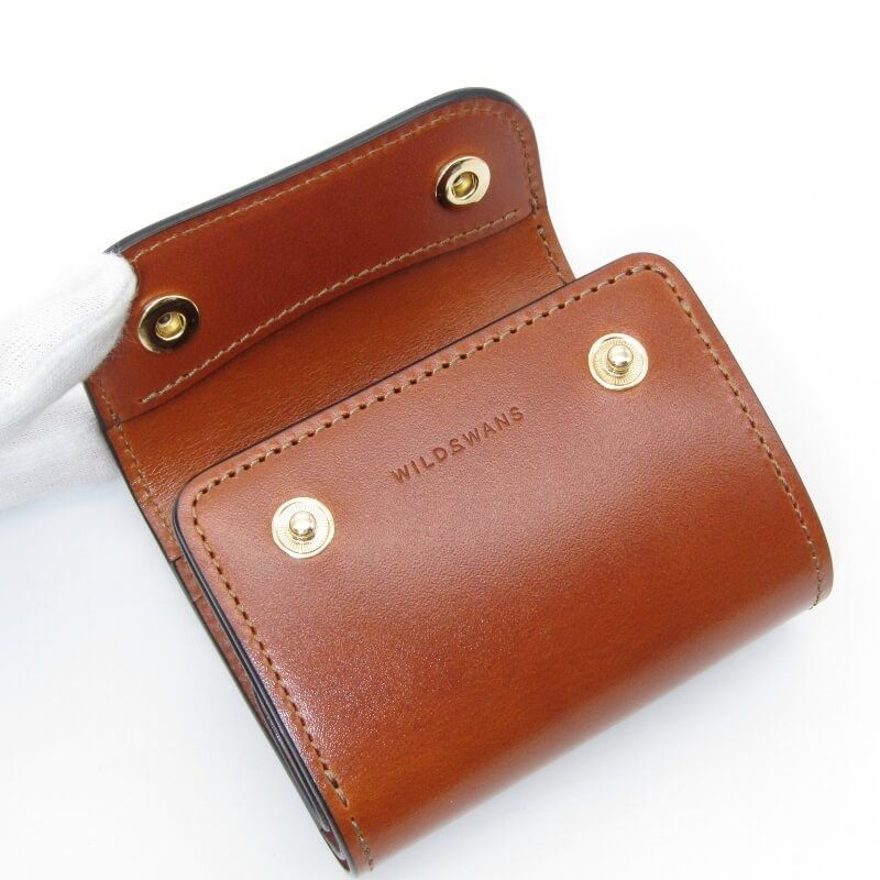 美品 WILDSWANS ワイルドスワンズ 三つ折り財布 サドルアップ ENO mini