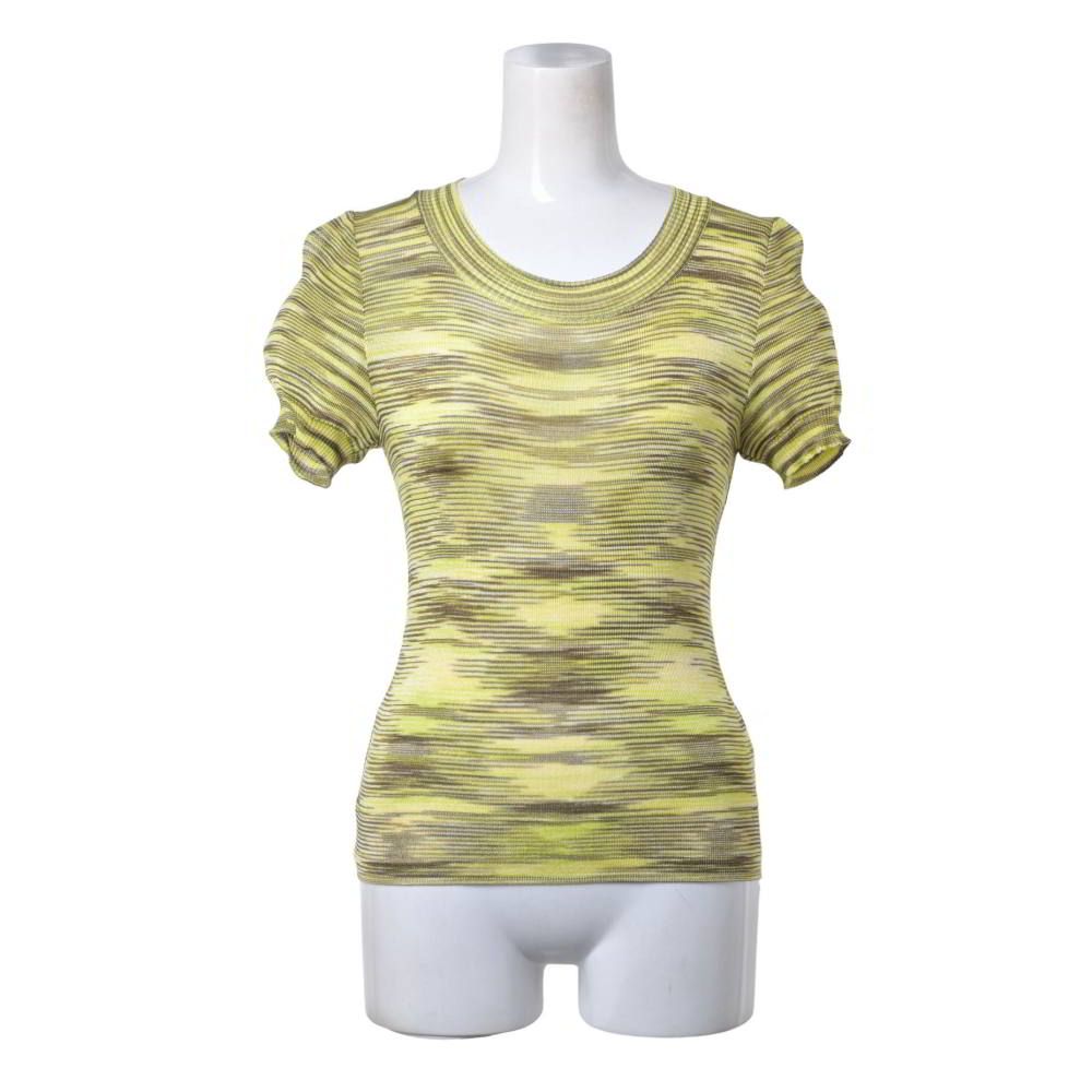 MISSONI 1980s レーヨン 半袖 ニット Tシャツ