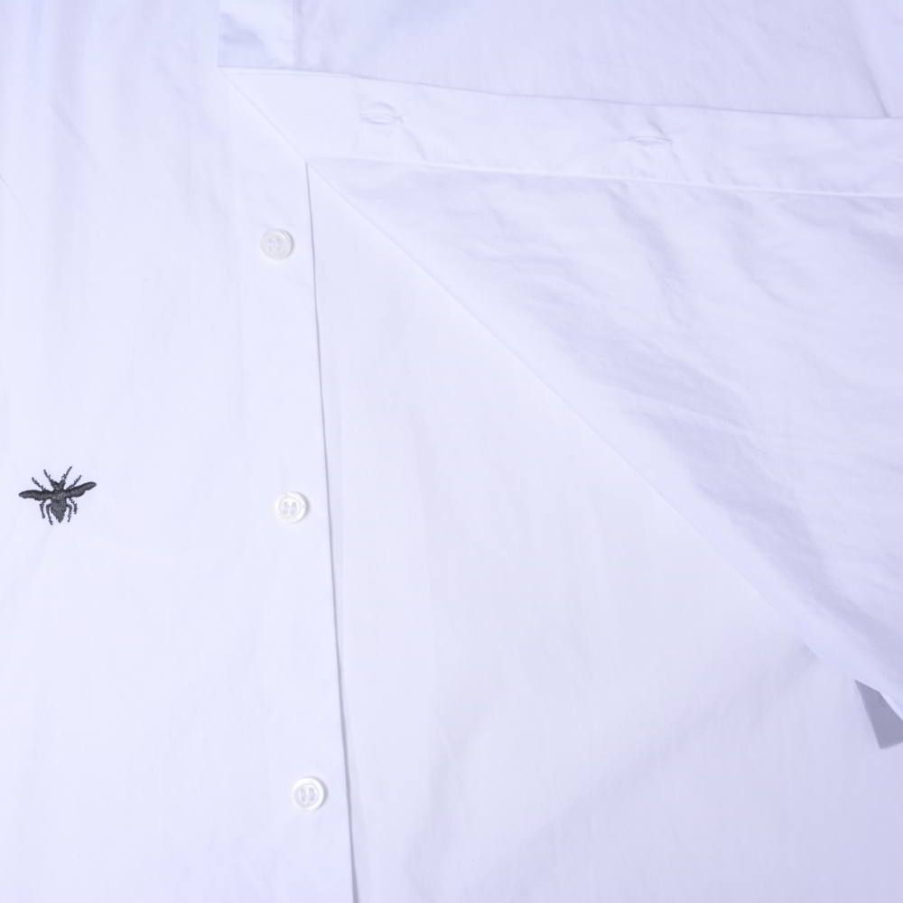 Dior Homme AW05 比翼　ドレスシャツ　38 Dior HOMME Bee刺繍 コットン ポプリン 比翼 ドレス シャツ - メルカリ