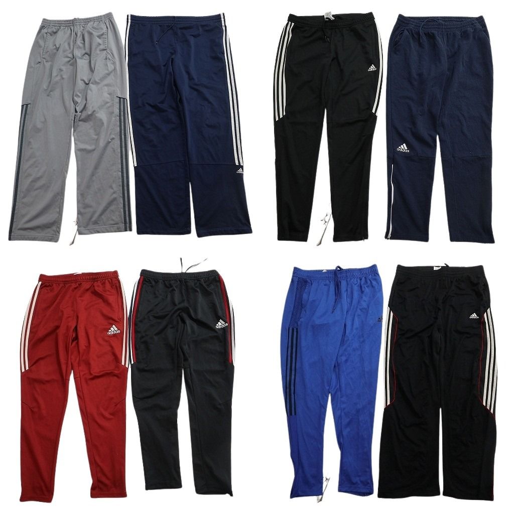 古着卸 まとめ売り アディダス パンツ 8枚セット ( メンズ Ｌ ) ジャージ ナイロンパンツ イージーパンツ 中古 古着 NF4552