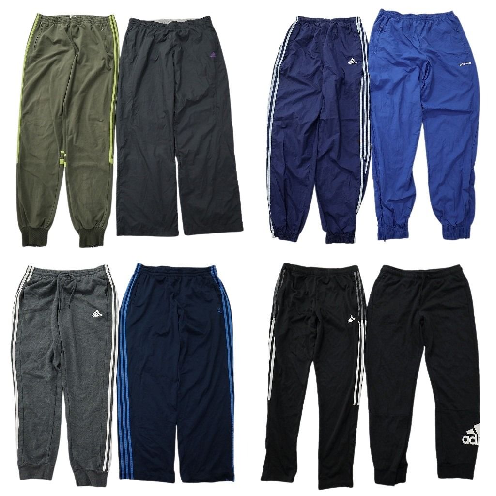 古着卸 まとめ売り アディダス パンツ 8枚セット ( メンズ L ) スウェット ナイロン ジョガー イージーパンツ 中古 古着 NF4562 8,208円
