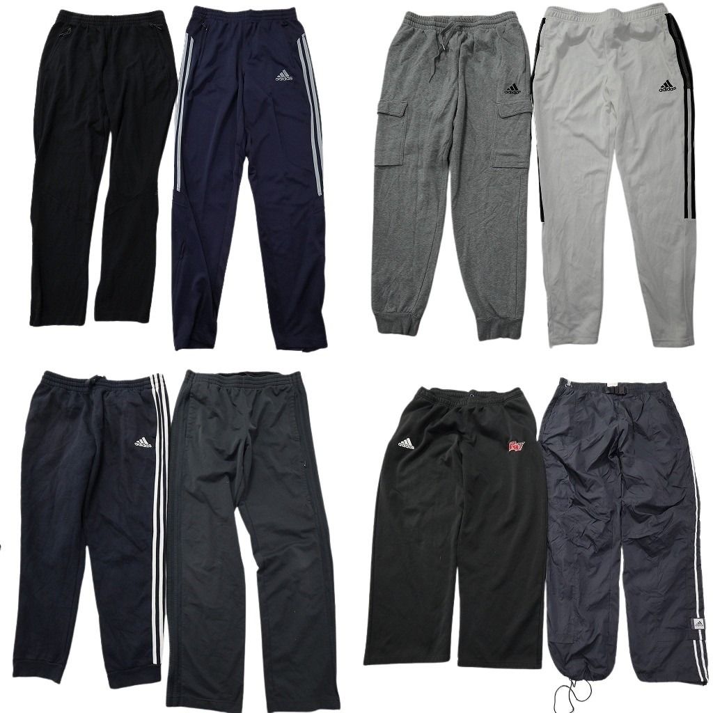 古着卸 まとめ売り アディダス パンツ 8枚セット ( メンズ L ) ドローコード ナイロン カーゴ スウェット 中古 古着 NF4563 8,670円