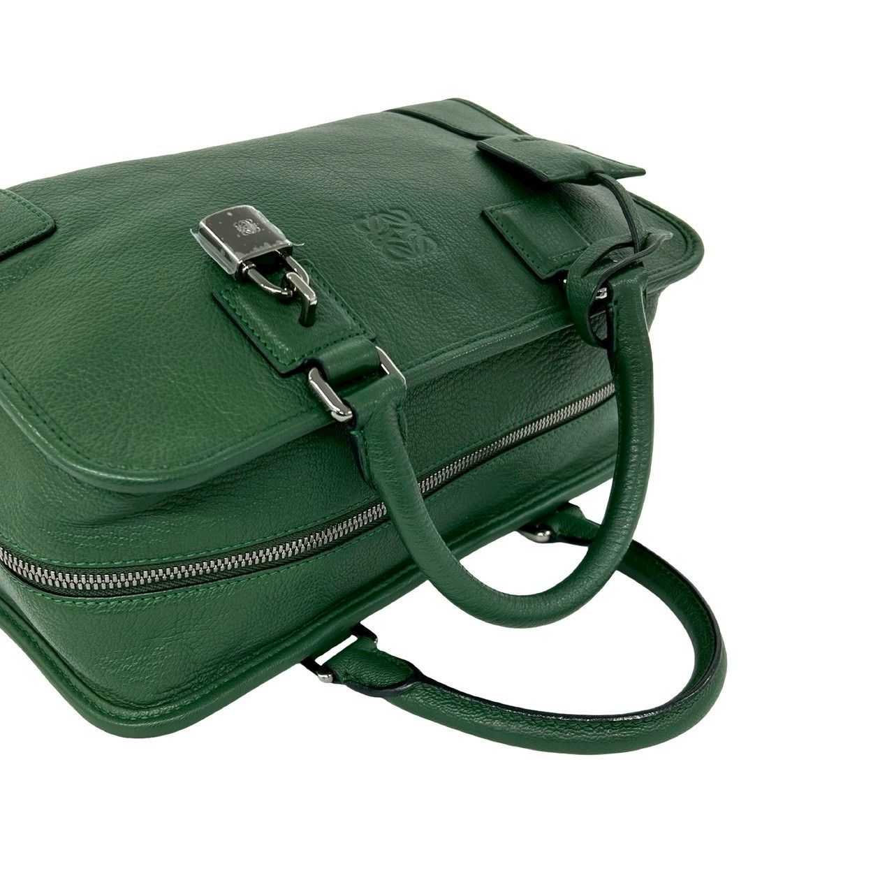 ほぼ未使用 保存袋付き LOEWE ロエベ アマソナ 28 アナグラム ロゴ 