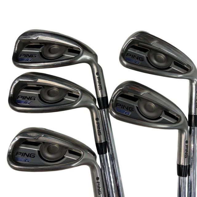 【中古】 ピン G 6S アイアンセット IR PING AWT 2.0 LITE (フレックスSR) メンズ 男性用 右利き 右用 Cランク ゴルフクラブ