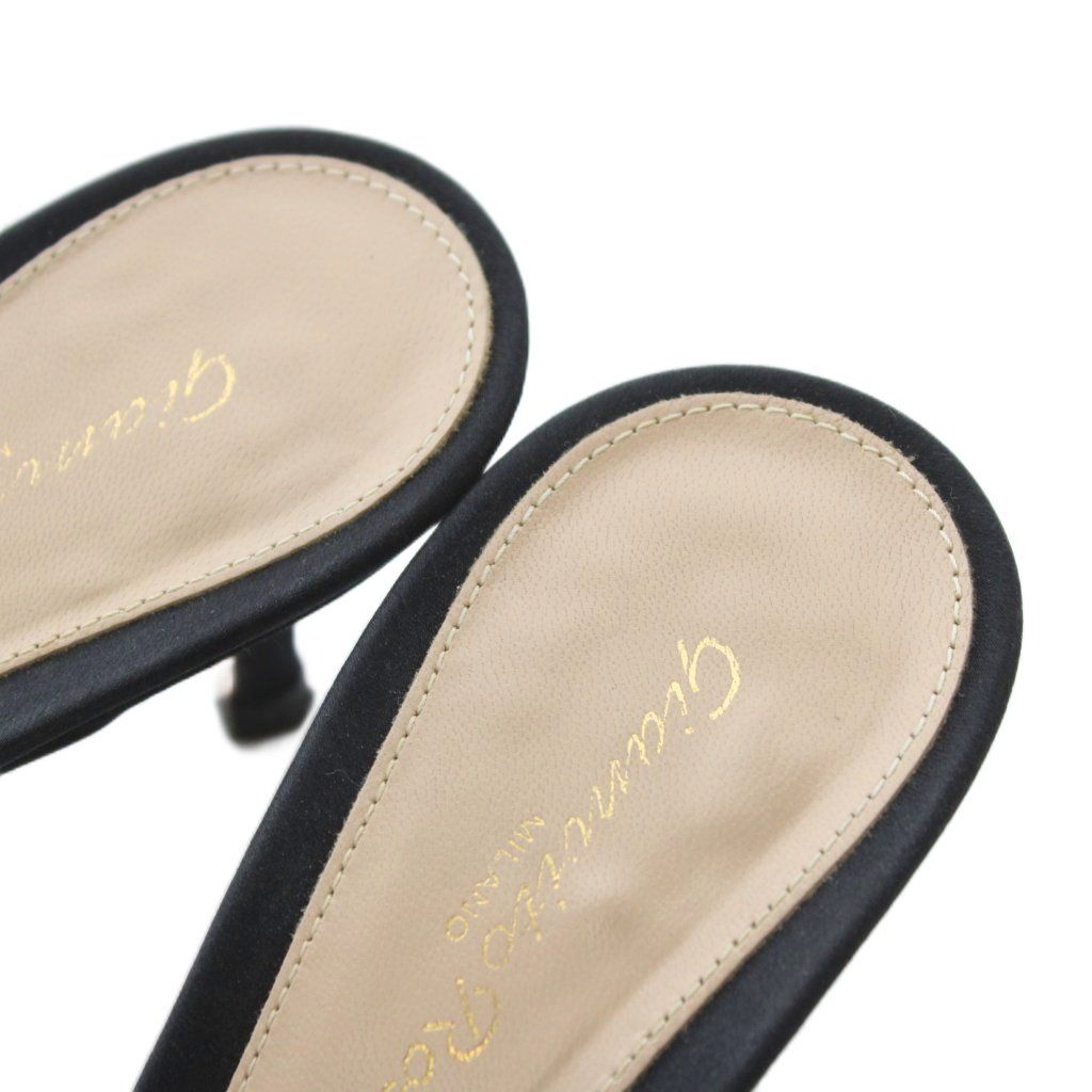 ジャンヴィトロッシ Gianvito Rossi KYOTO MULE ミュール 37 24cm 黒