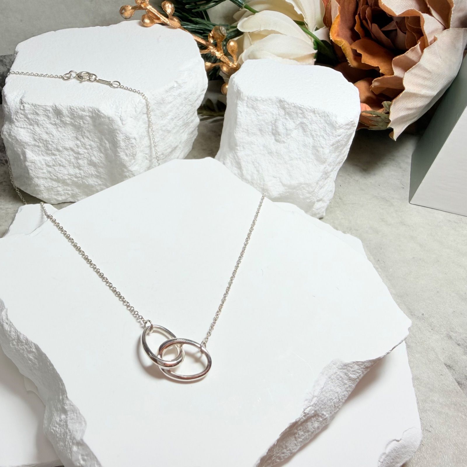 レディース Tiffany & Co. ティファニー ダブルループ ネックレス シルバー
