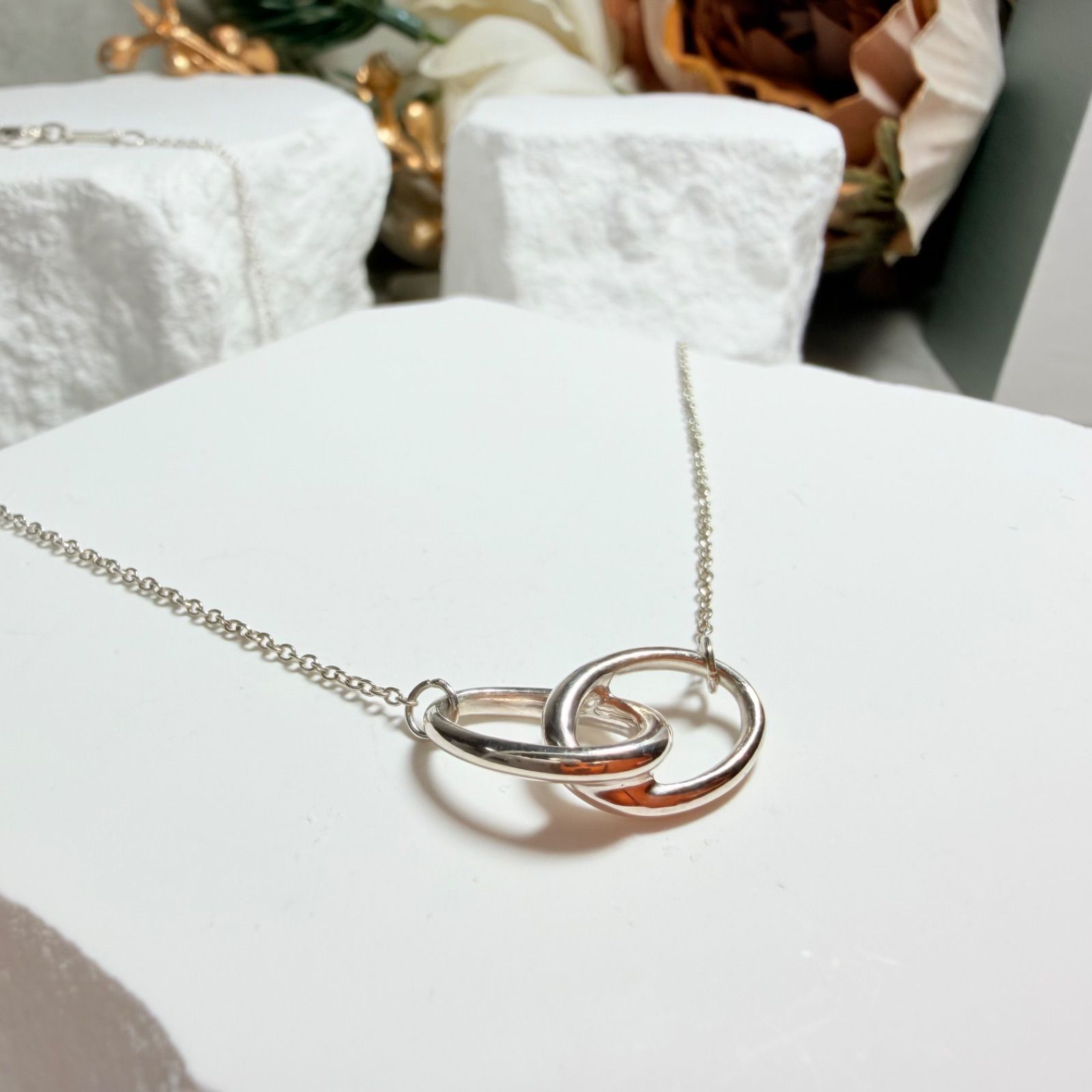 新品仕上済 Tiffany&Co. ティファニー ダブルループ ネックレス 