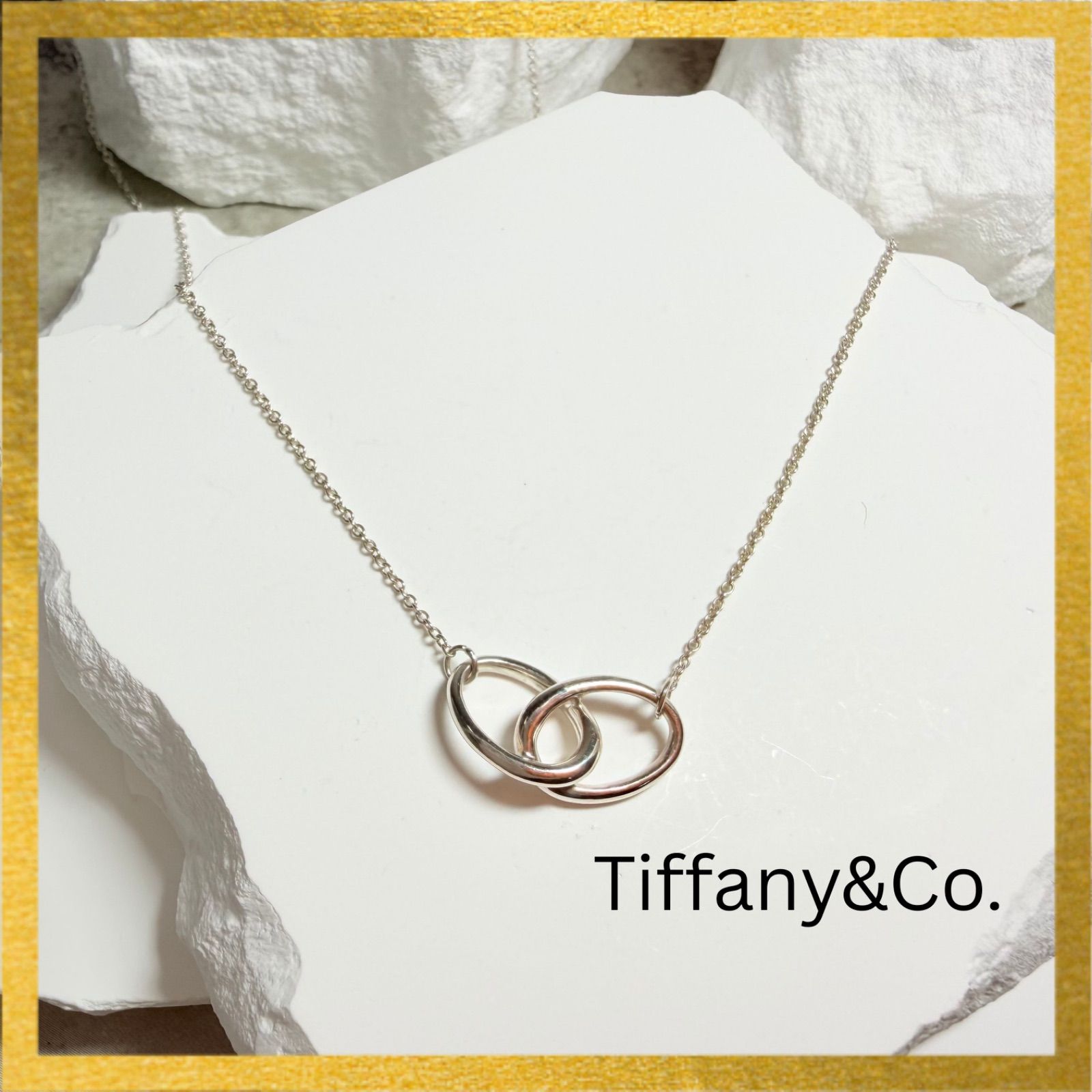 新品仕上済 Tiffany&Co. ティファニー ダブルループ ネックレス シルバー G26-052 8,968円