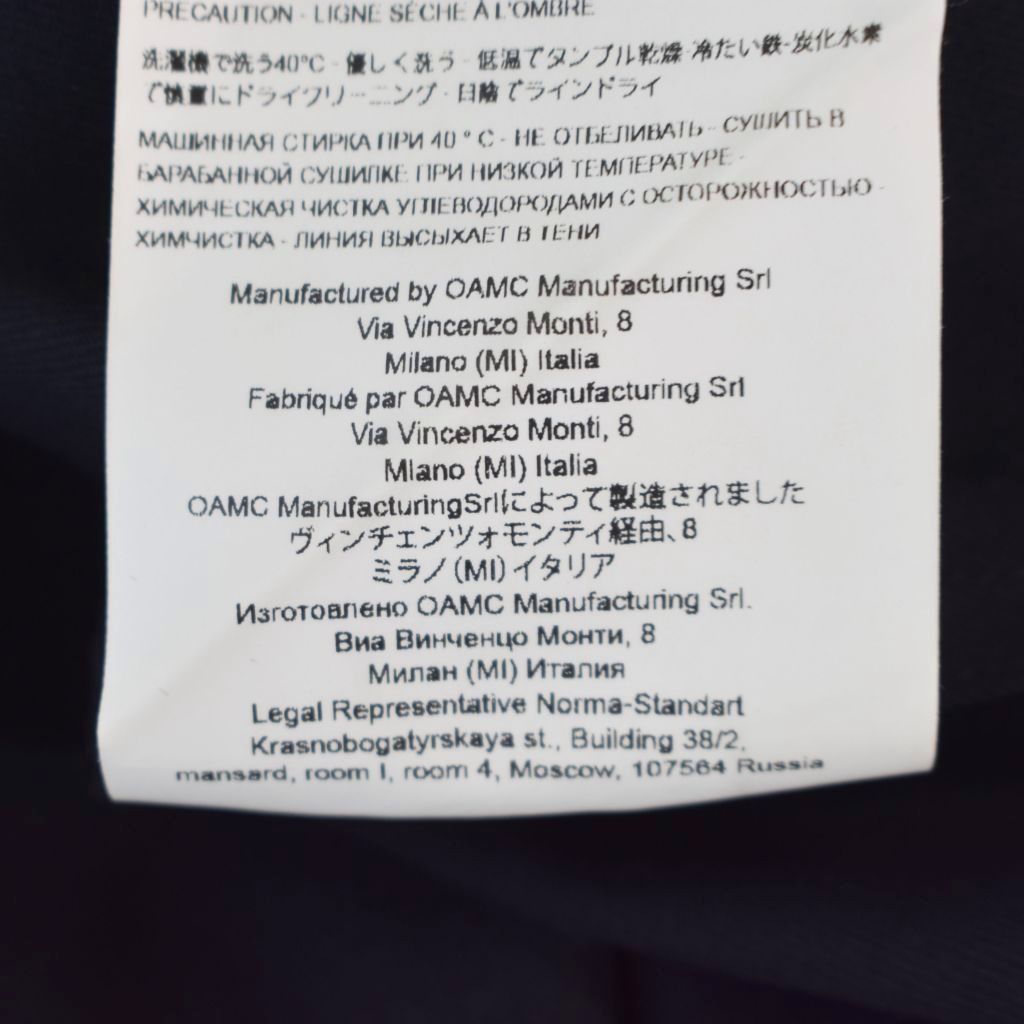 オーエーエムシー OAMC 22SS POST SHIRT ポストシャツ 長袖 M 黒