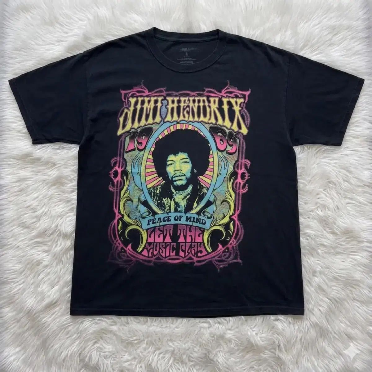 ジミ・ヘンドリックス ヴィンテージ チューブラー 半袖 ヴィンテージ バンドTシャツ L