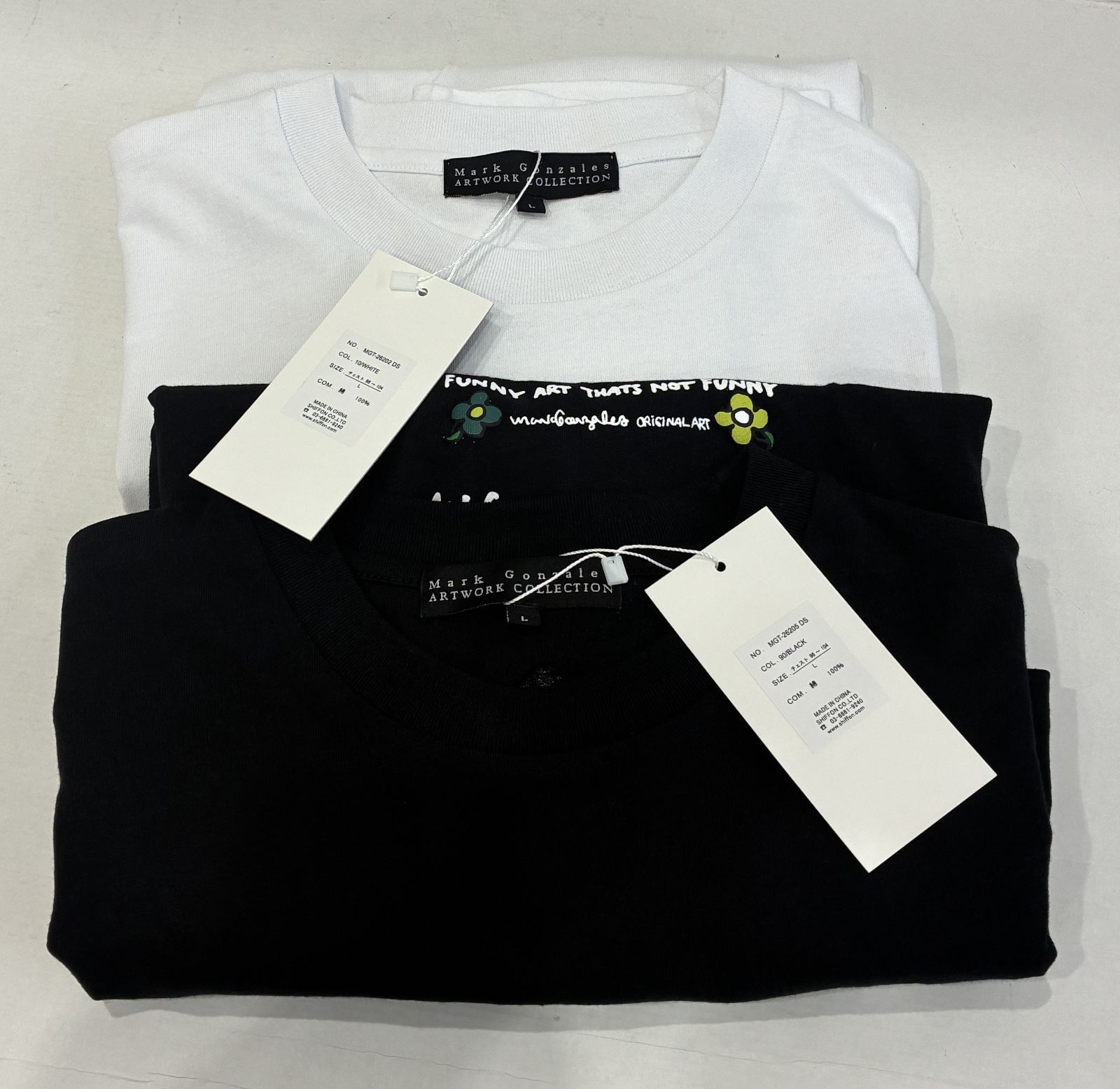 未使用 MARK GONZALES 半袖Tシャツ Lサイズ 2枚セット マーク
