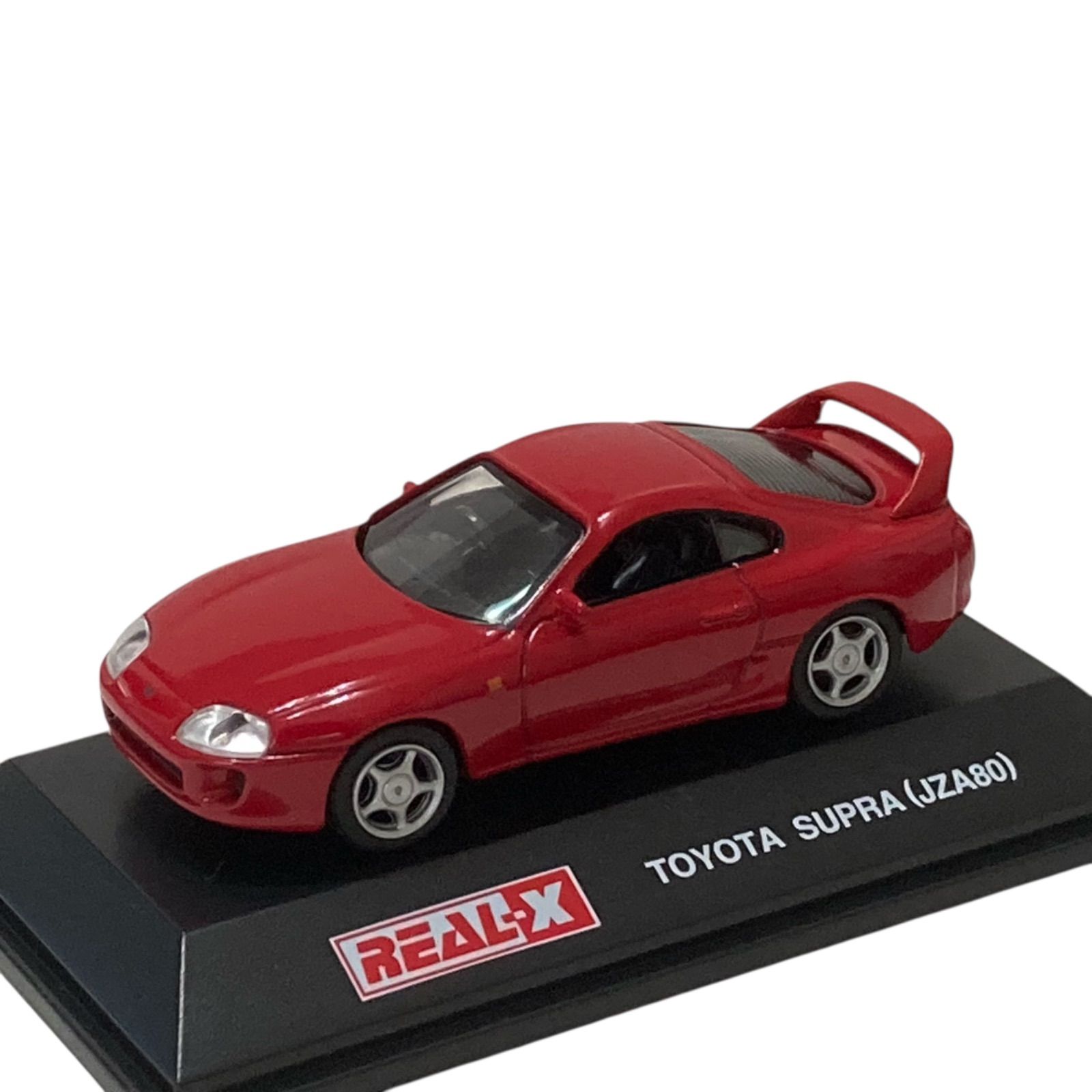 リアルX】トヨタ スープラ (JZA80・レッド) ／ ルース品(台座付き) 未