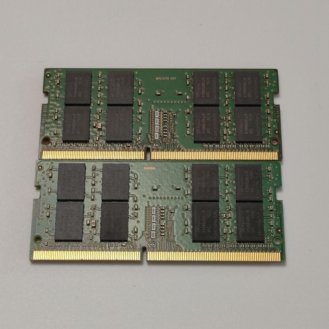 SK hynix DDR4 16GB×2枚 32GB SO-DIMM PC4-2666V - メルカリ