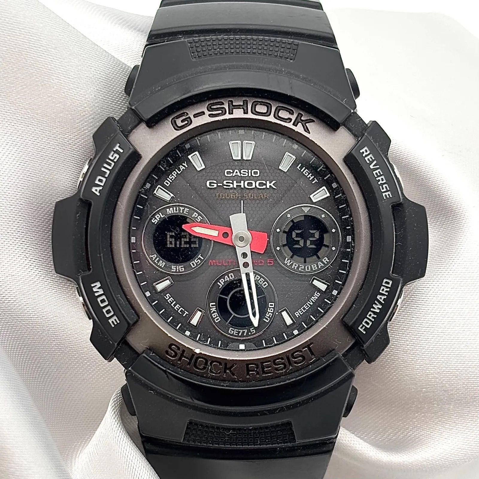 CASIO G-SHOCK AWG-101 電波/タフソーラー 稼働品 Working item カシオ 