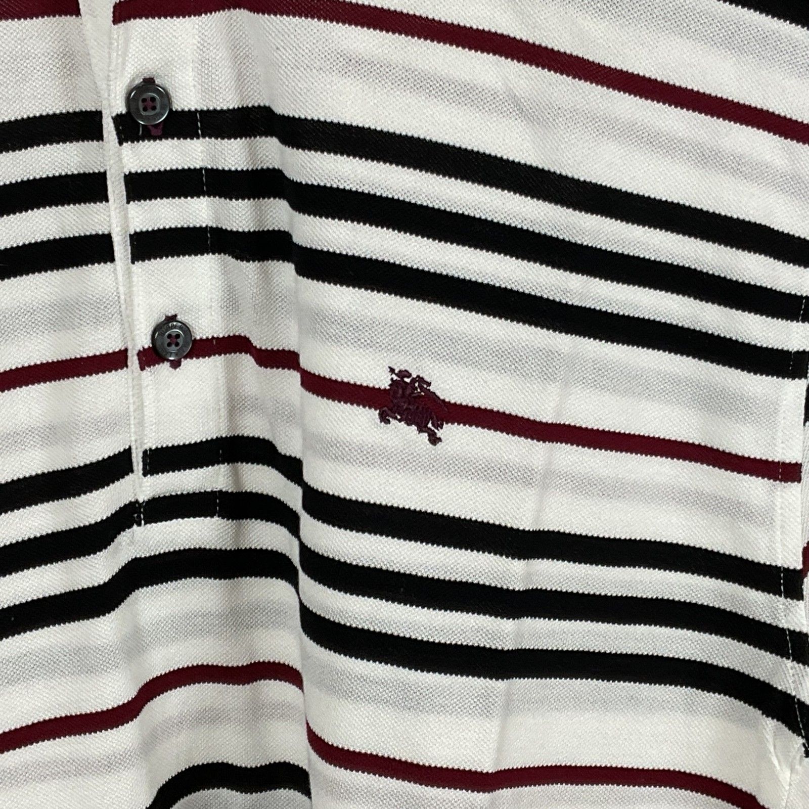 入手困難✨️ バーバリー BURBERRY ポロシャツ 黒 L ホースロゴ 希少