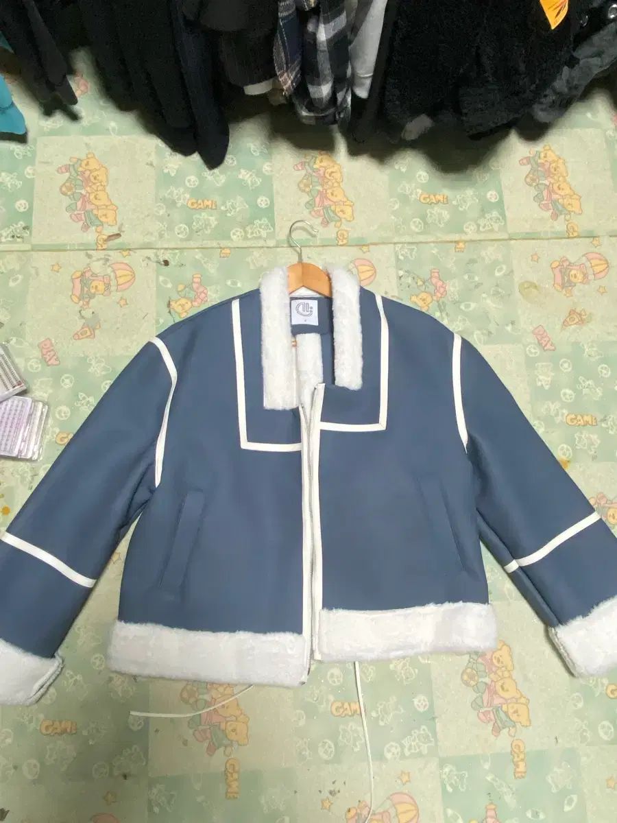 完売品/新SEOUL ソウル 방령포 ファー ムートン ジャケット
