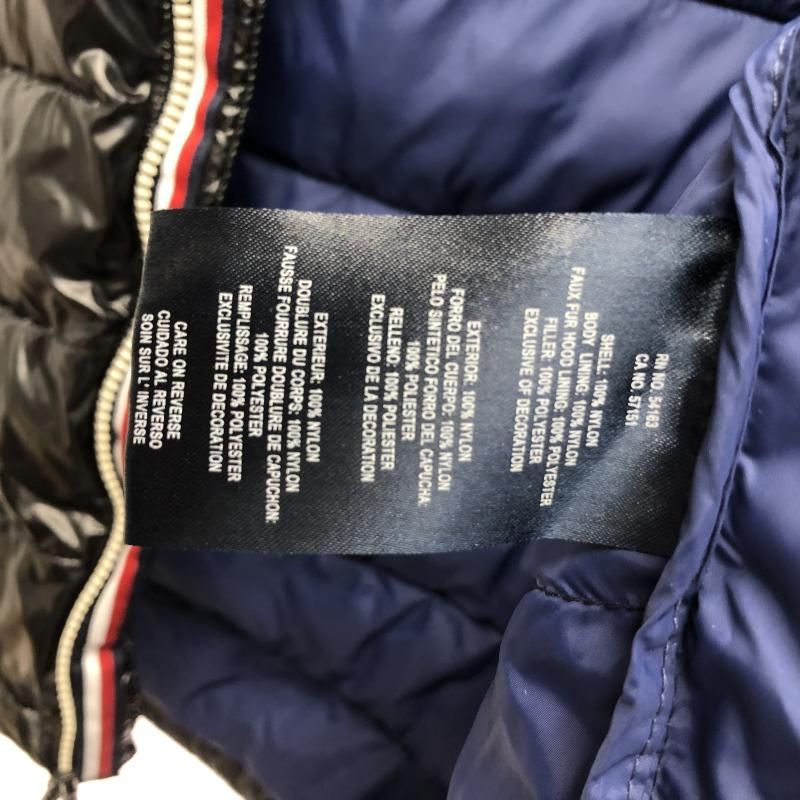 中古】TOMMY HILFIGER 中綿ダウンジャケット XL ブラック 150AN214