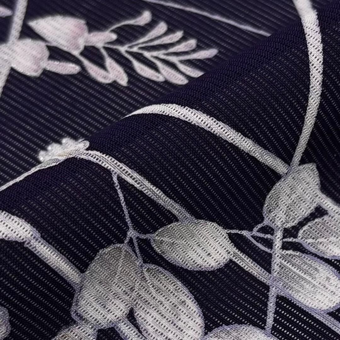 夏着物 付下げ 絽 美しい花模様 紫褐色 K-6090 - メルカリ