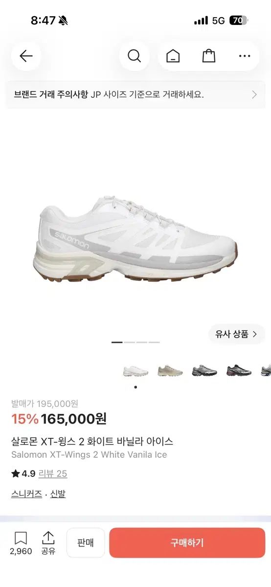 SALOMON サロモン XT-WINGS 2 サイズ 290 白バニラ アイス 出品