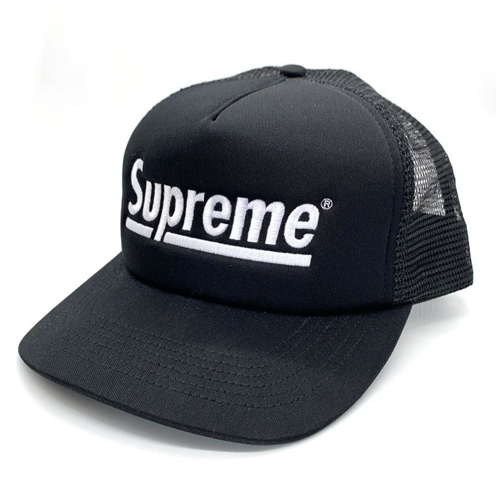 SUPREME シュプリーム 24AW Underline Mesh Back 5-Panel Cap アンダーライン メッシュバック 5パネル キャップ ブラック USA製