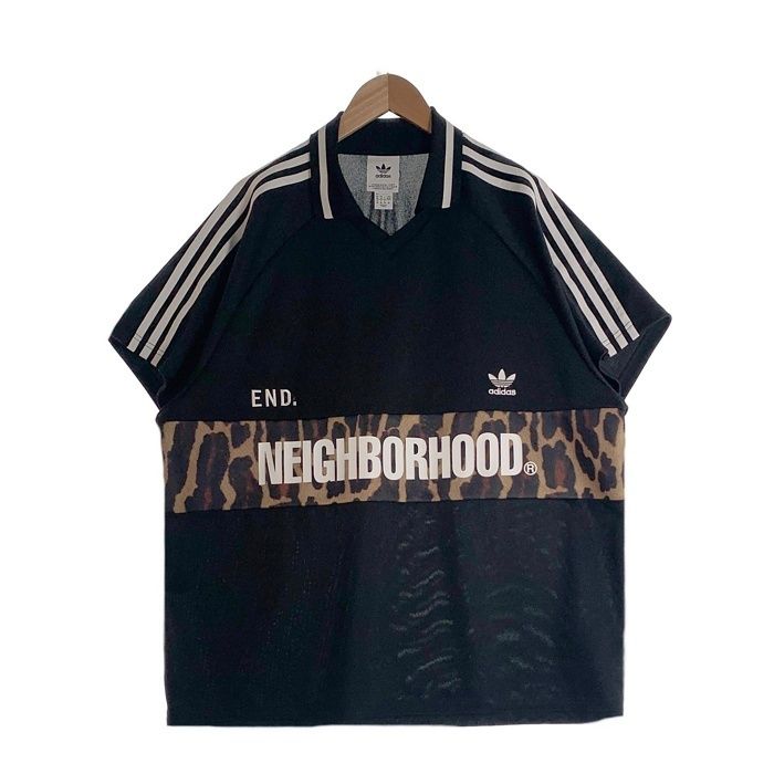 adidas アディダス NEIGHBORHOOD ネイバーフッド End. エンド サッカーシャツ 半袖 ブラック GQ2937 Size M
