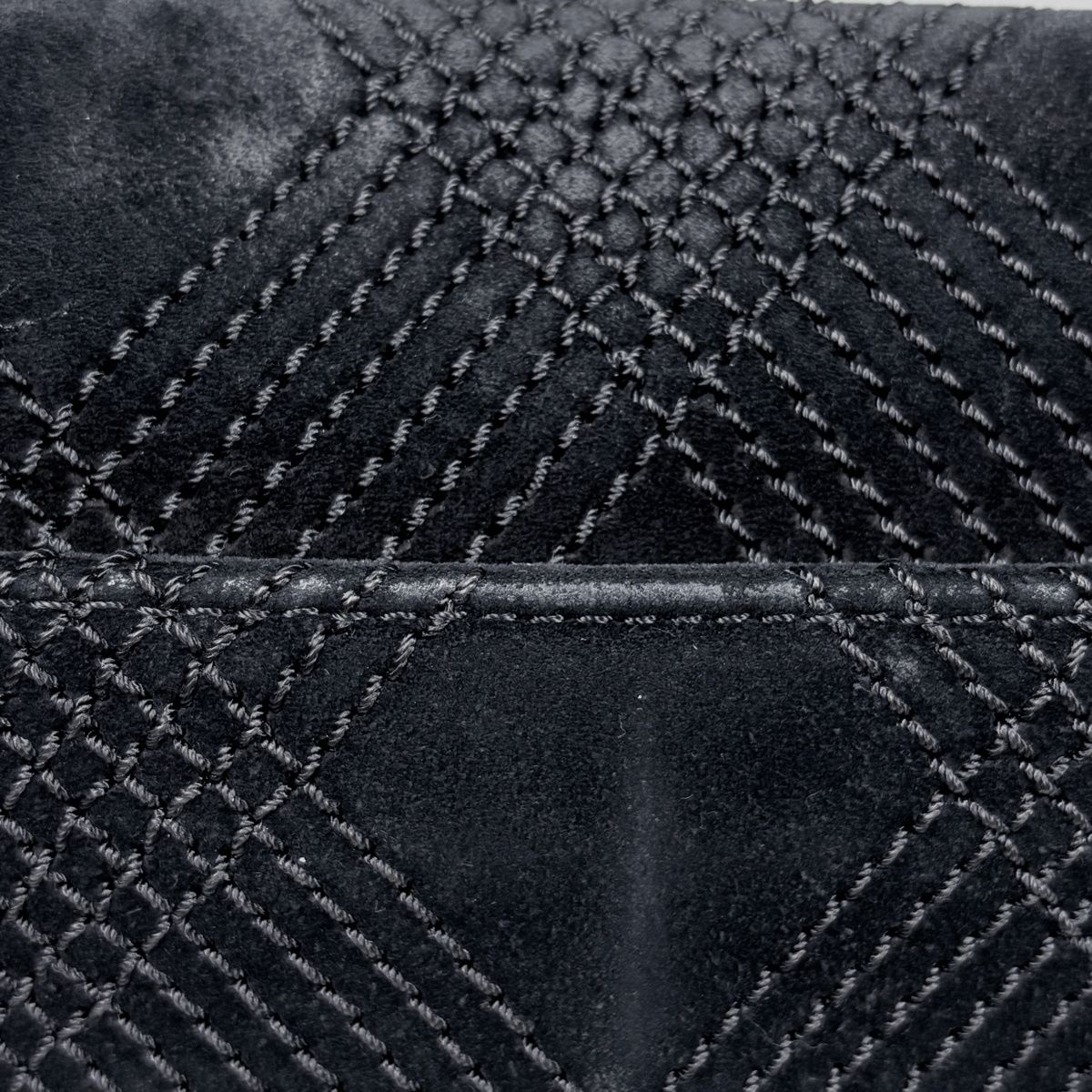 シャネル CHANEL ココマーク ショルダーバッグ スエード ブラック