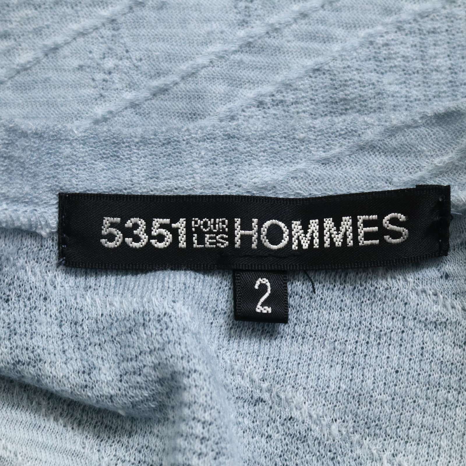 5351 POUR LES HOMMES 5351プールオム 七分袖 斜めストライプ☆ V