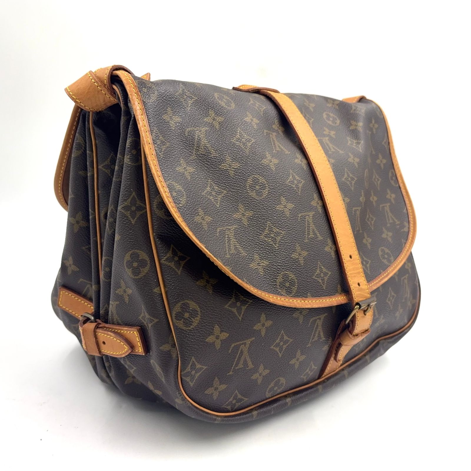 新着】LOUIS VUITTON ソミュール35 モノグラム モノグラム レザー、PVC
