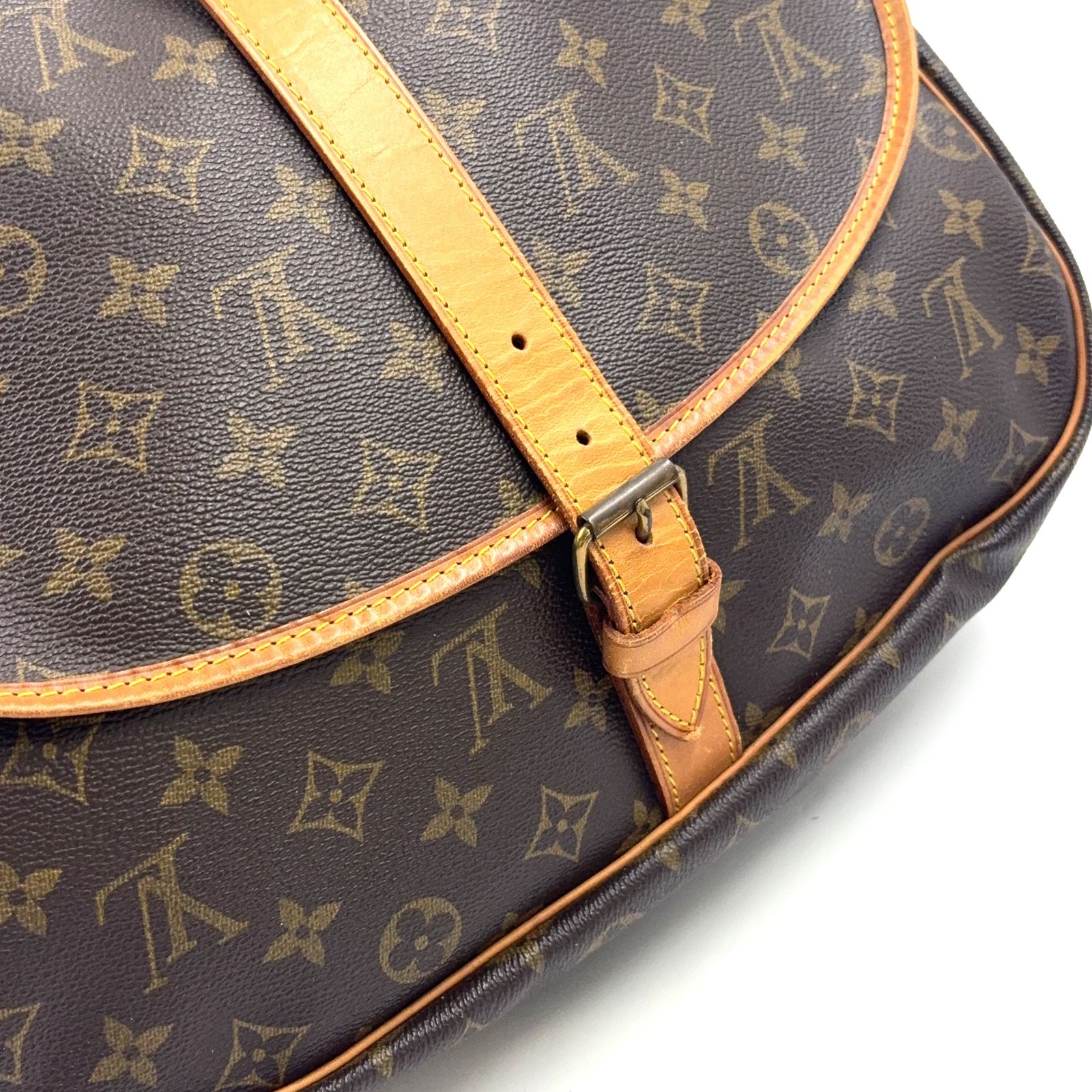 新着】LOUIS VUITTON ソミュール35 モノグラム モノグラム レザー、PVC