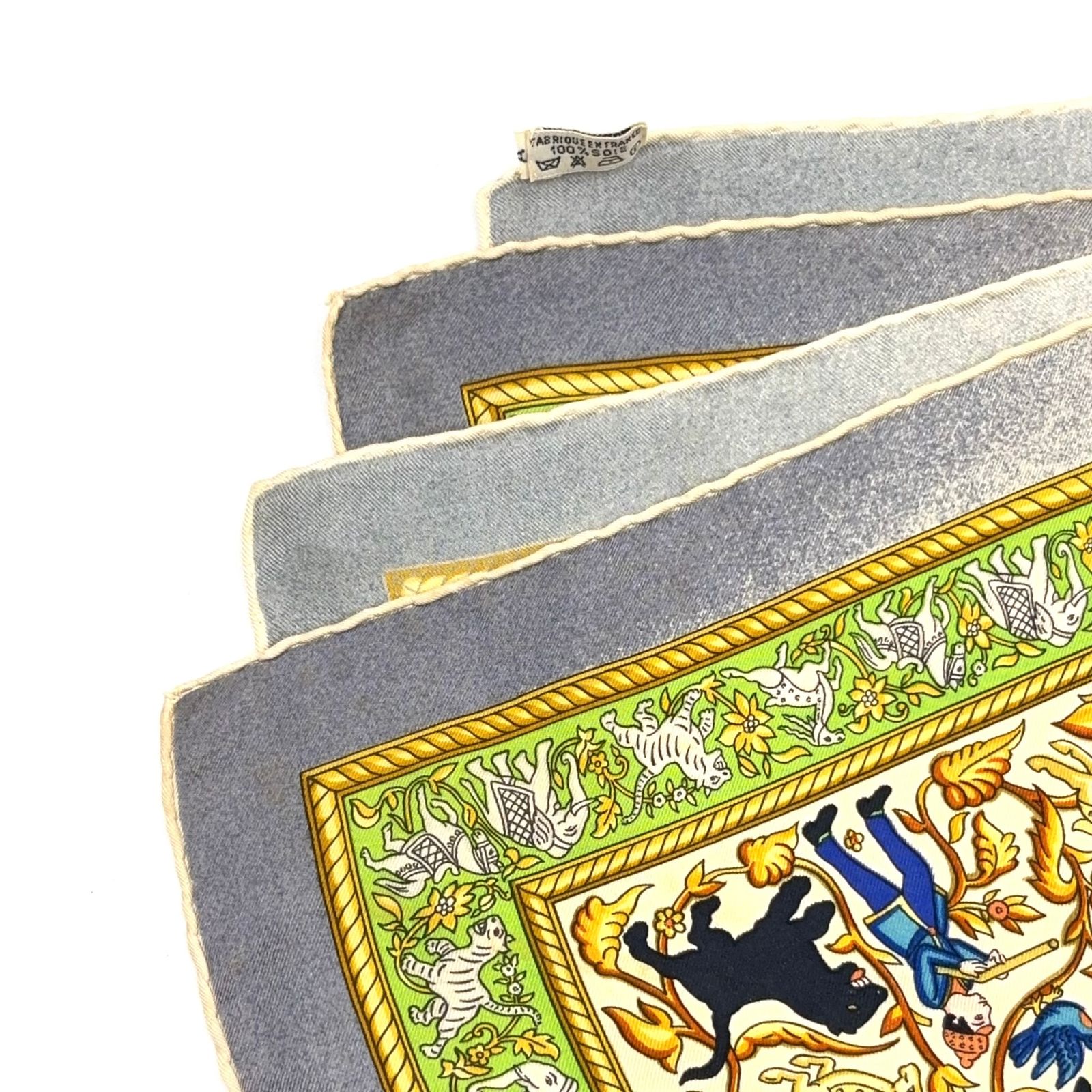 新着】HERMES カレ90 CHASSE EN INDE インドの狩猟 シルク マルチ
