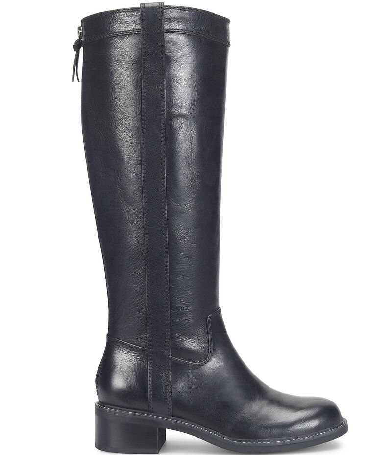 ソフト レディース シューズ ブーツ・レインブーツ レザー Sofftaryn Waterproof Leatheriding Boots Black ブラック