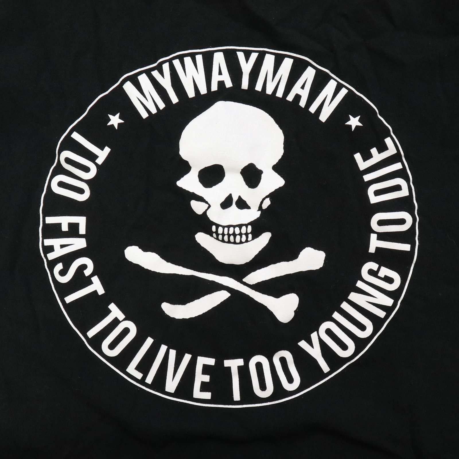 MY WAY MAN 666 トリプルシックス 春夏☆ 半袖 ロゴプリント スカル T