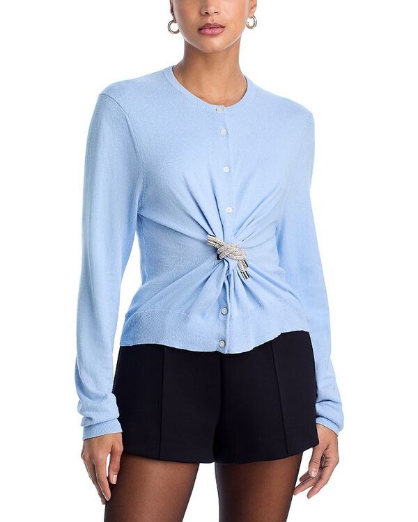 エリア レディース アウター ニット・セーター AREA Crystal Knot Sweater Powder Blue ブルー
