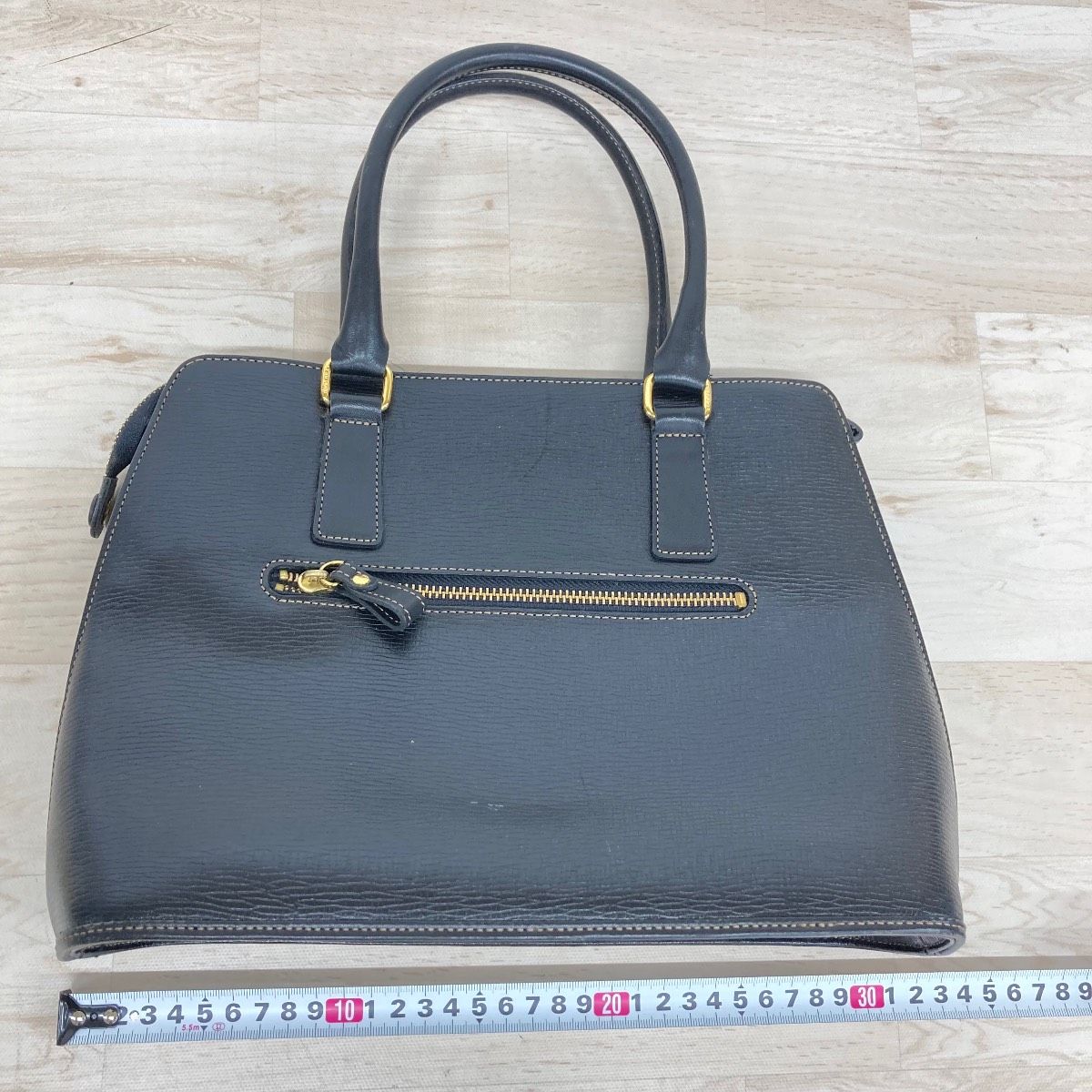NINA RICCI/ニナリッチ ハンドバッグ ブラック/黒 ゴールド金具 ロゴ 