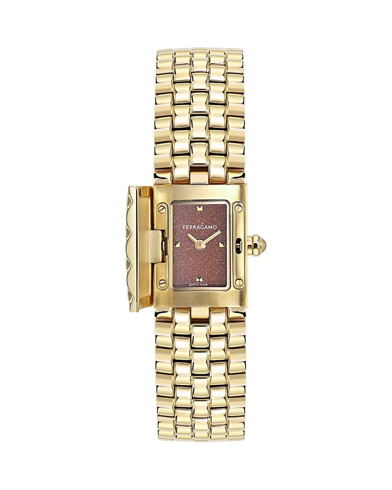 フェラガモ レディース アクセサリー 腕時計 FERRAGAMO Secret Bracelet Diamond Watch 185 x 30mm Gold ゴールド