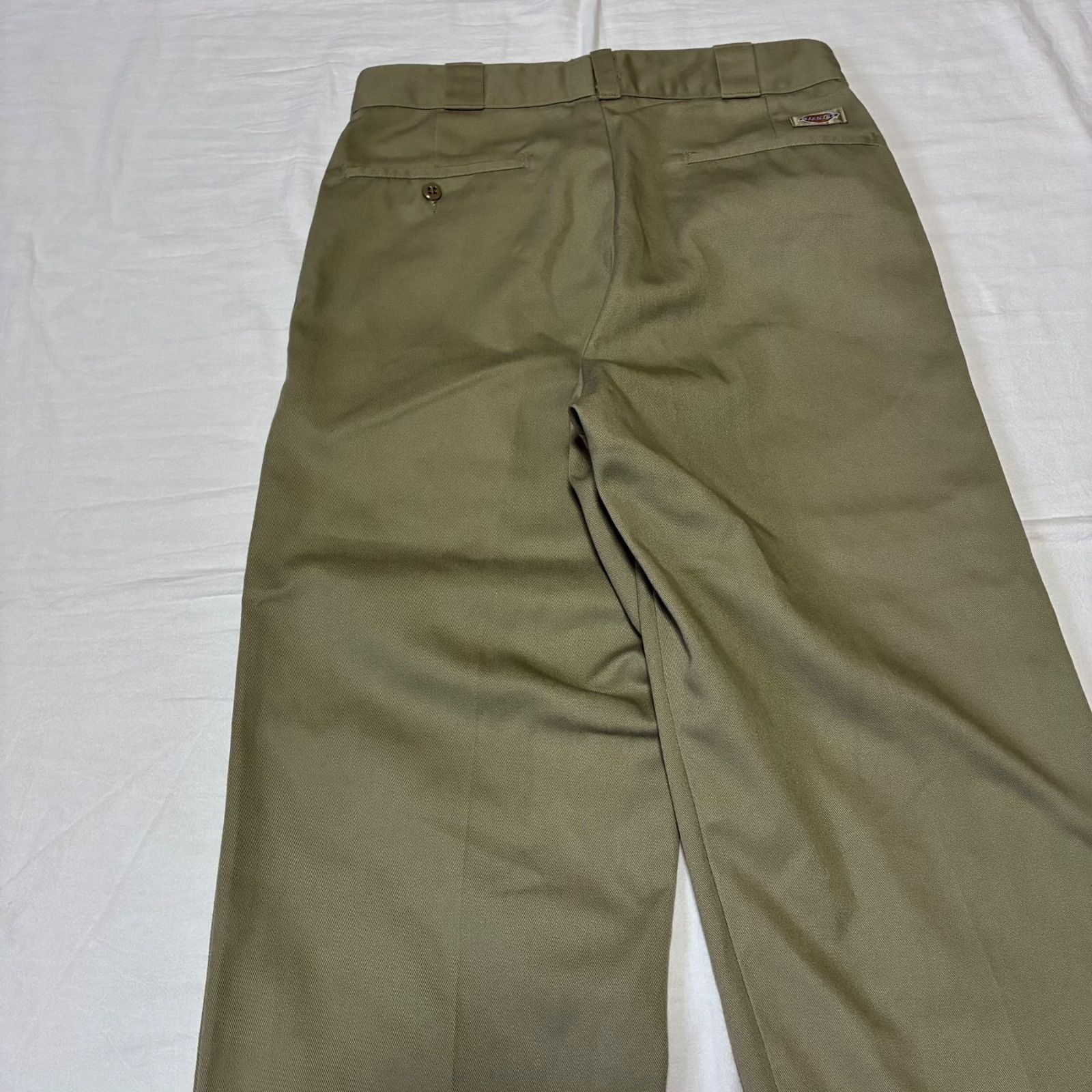 90s Dickies ディッキーズ 874 ワークパンツ 圧着タグ ベージュ USA製 talon 30×32表記