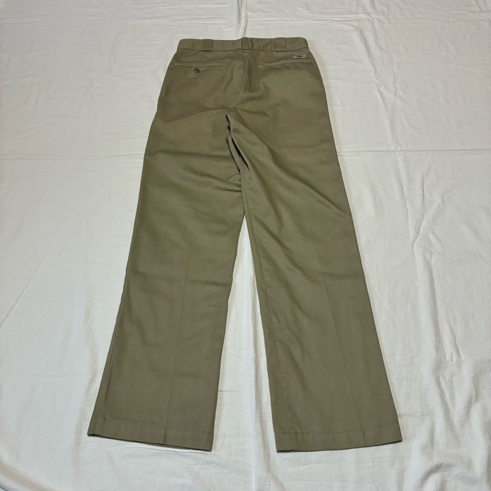 90s Dickies ディッキーズ 874 ワークパンツ 圧着タグ ベージュ USA製 talon 30×32表記