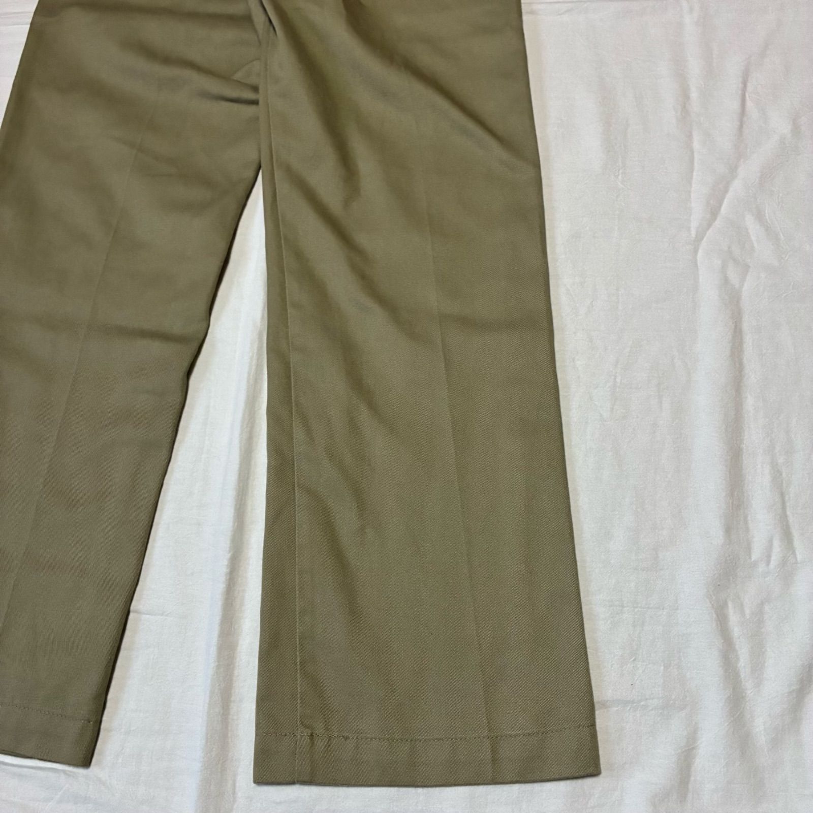 90s Dickies ディッキーズ 874 ワークパンツ 圧着タグ ベージュ USA製 talon 30×32表記