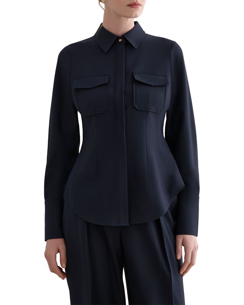ホッブスロンドン レディース トップス シャツ HOBBS LONDON Dannie Shirt Hobbs Navy ネイビー 26,520円